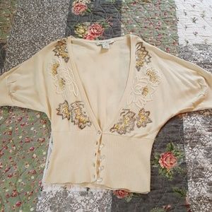 White house black market cream sweater